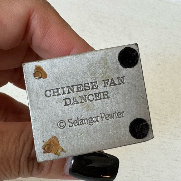 Vintage Chinese Fan Dancer Selangor Pewter - Picture 8 of 11